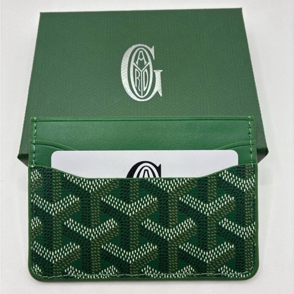 Goyard Green Card Holder - Brand New w/ Box - Picture 4 of 6